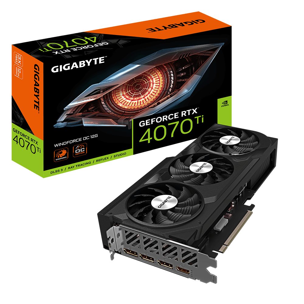 GIGABYTE GEFORCE RTX 4070TI (DLSS 3) GV-N407TWF3OC-12GD