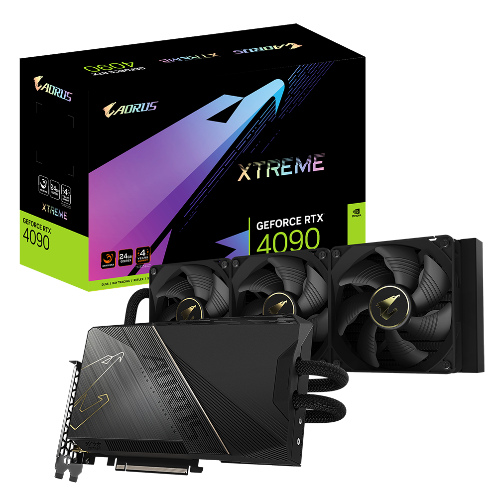 Gigabyte GeForce RTX 4090 (DLSS 3) GV-N4090AORUSX W-24GD