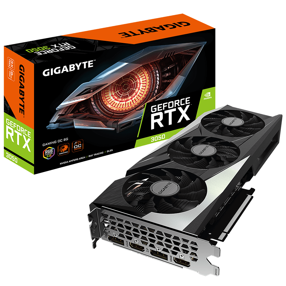 GIGABYTE RTX 3050 GV-N3050GAMING OC-8GD