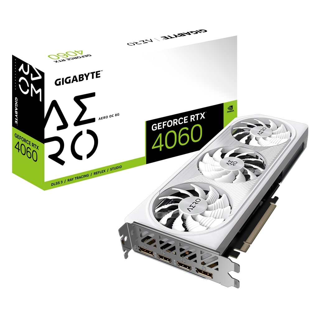 Gigabyte RTX 4060 (DLSS 3) GV-N4060AERO OC-8GD