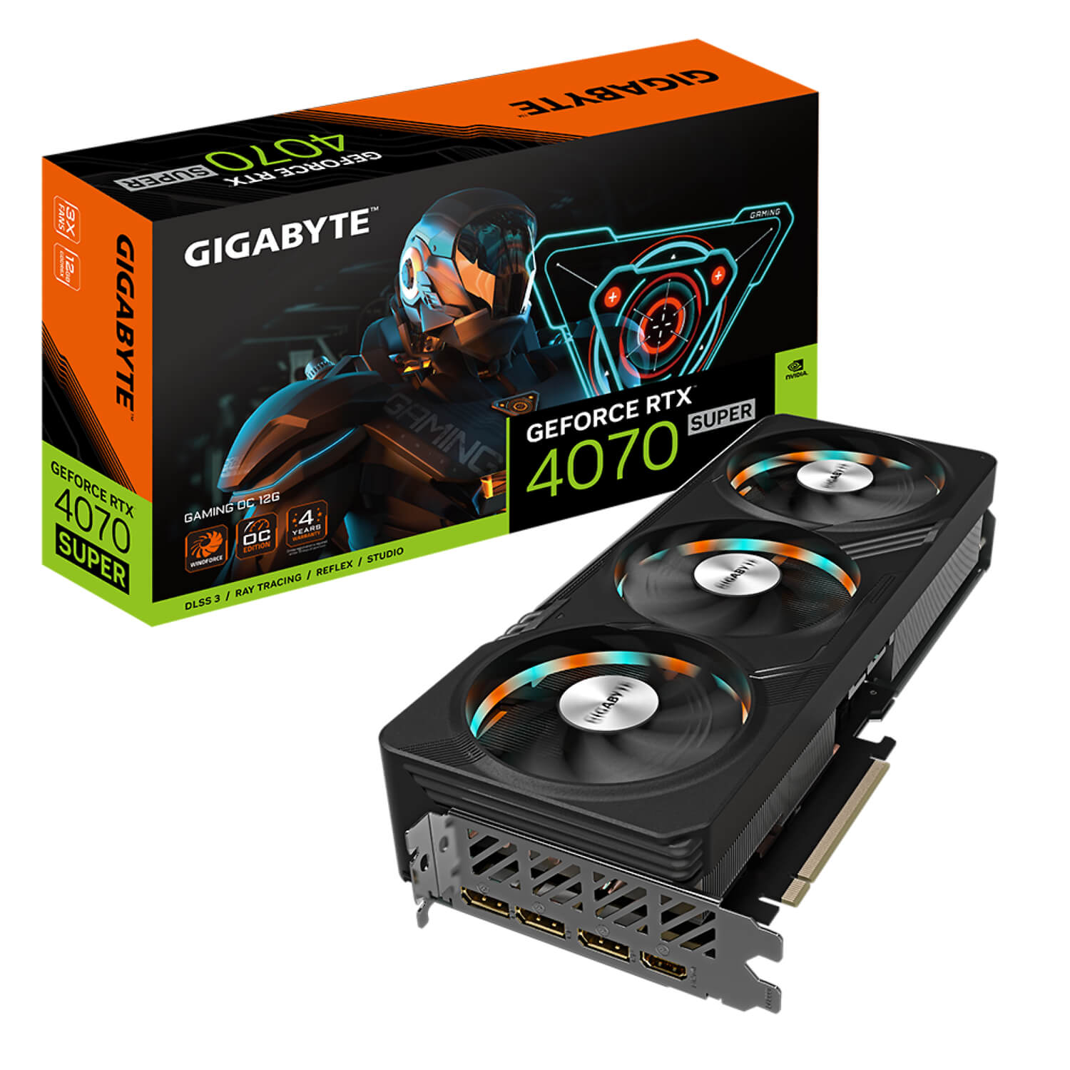 GIGABYTE RTX 4070 SUPER GV-N407SGAMING OC-12GD