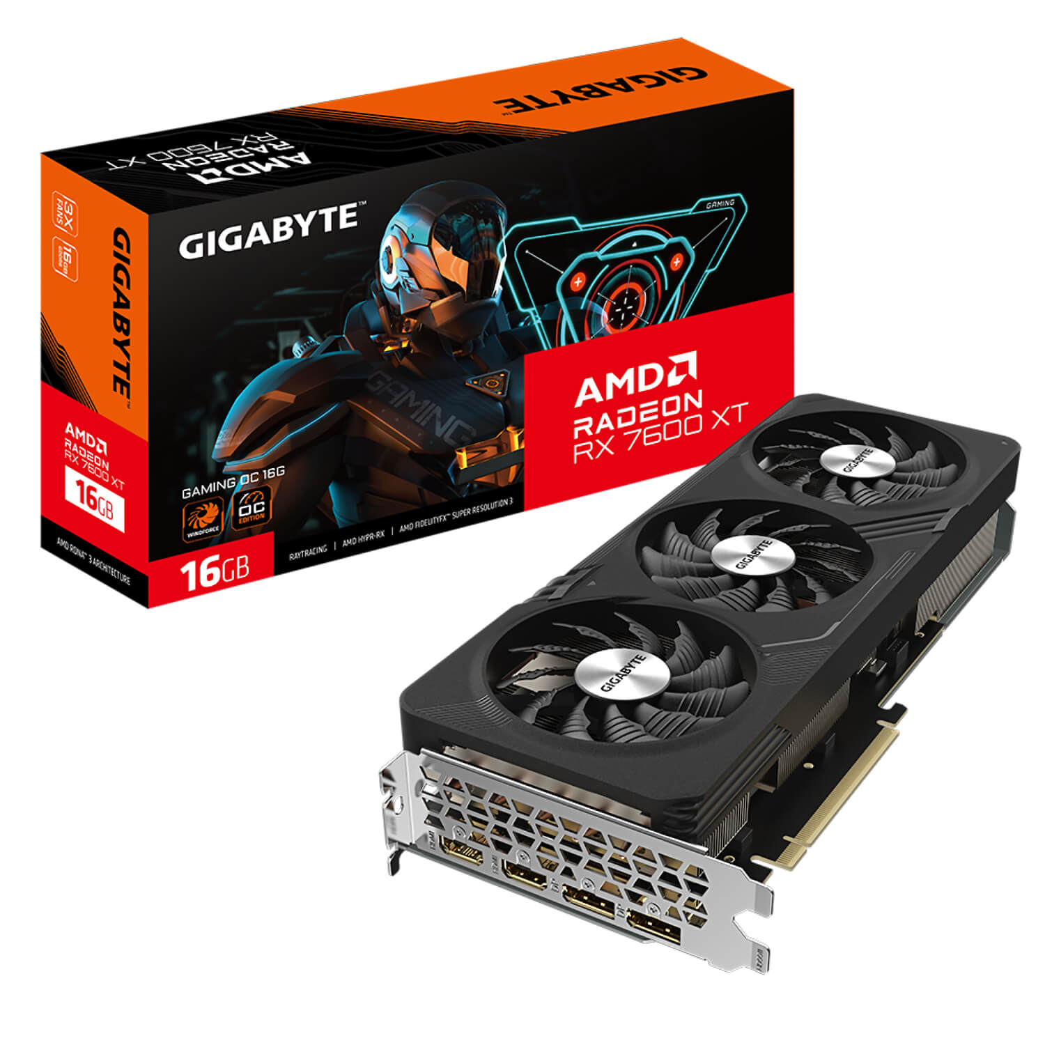 Gigabyte RX 7600 XT GV-R76XTGAMING OC-16GD