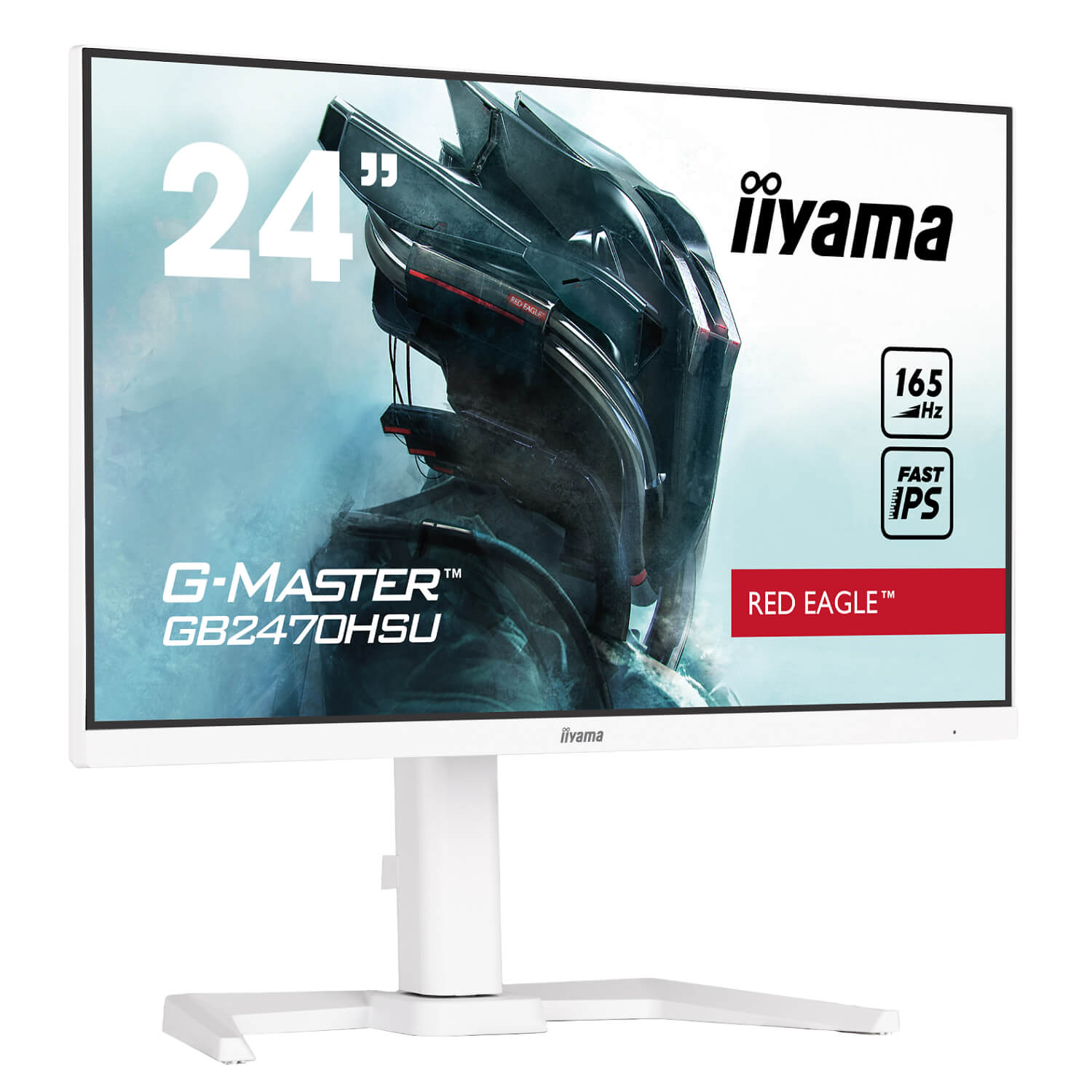 IIYAMA 23.8’ FHD 165HZ 0.8MS G-MASTER GAMING IPS MONITOR WHITE