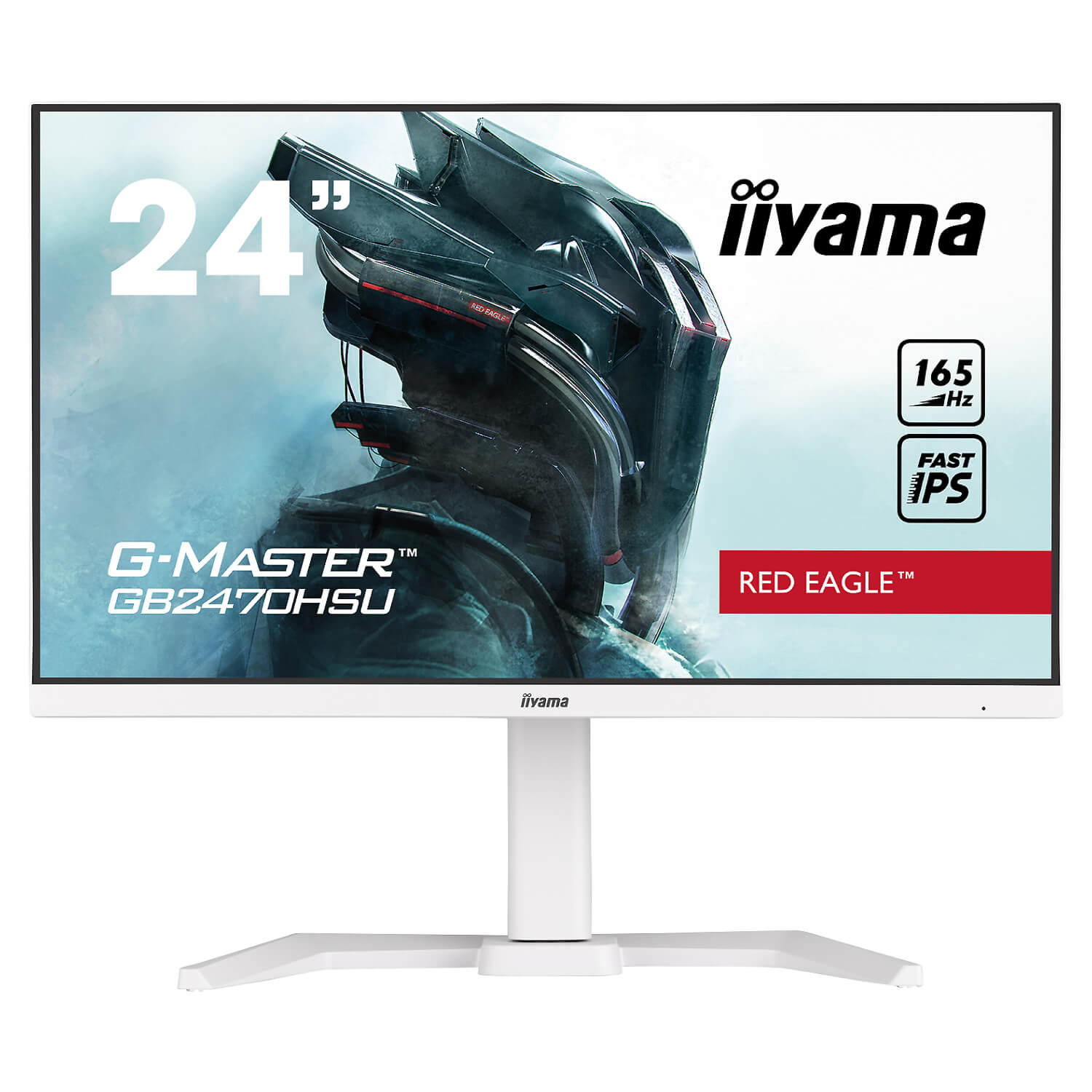 IIYAMA 23.8’ FHD 165HZ 0.8MS G-MASTER GAMING IPS MONITOR WHITE