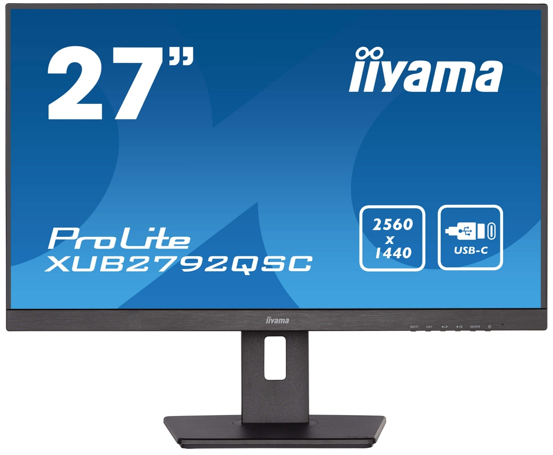 IIYAMA 27’ PROLITE WQHD USB-C PD65W W/SPEAKERS IPS MONITOR