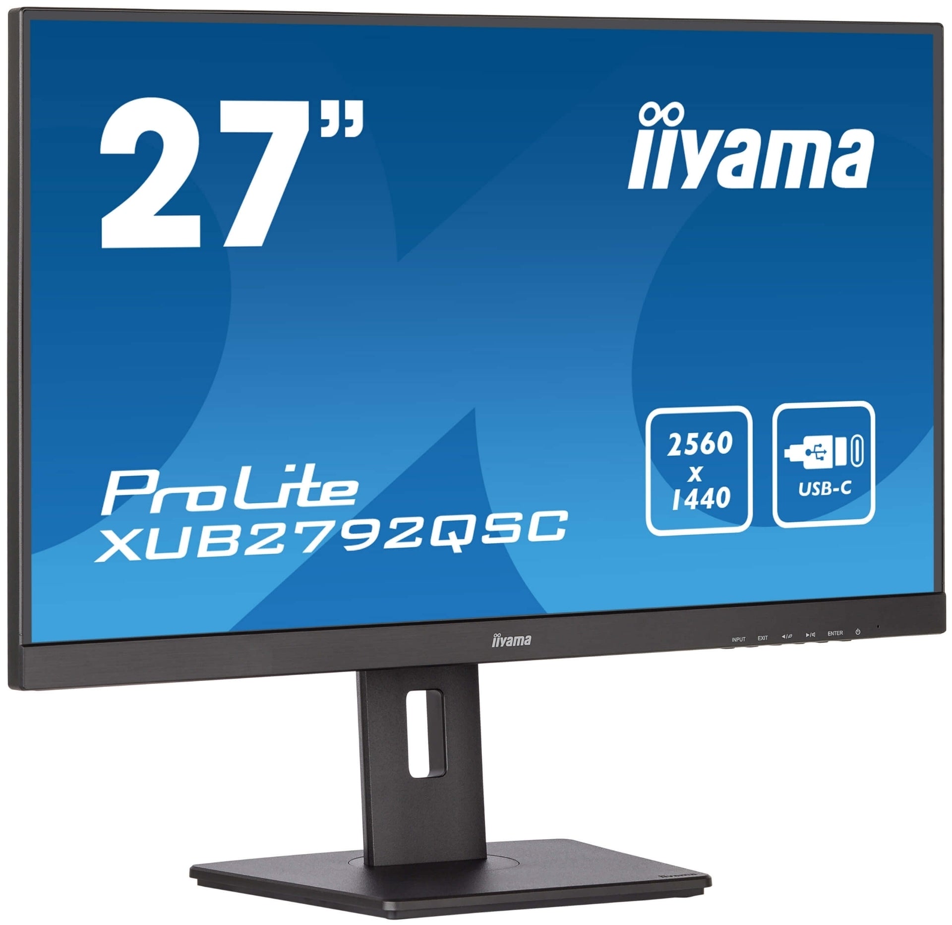 IIYAMA 27’ PROLITE WQHD USB-C PD65W W/SPEAKERS IPS MONITOR