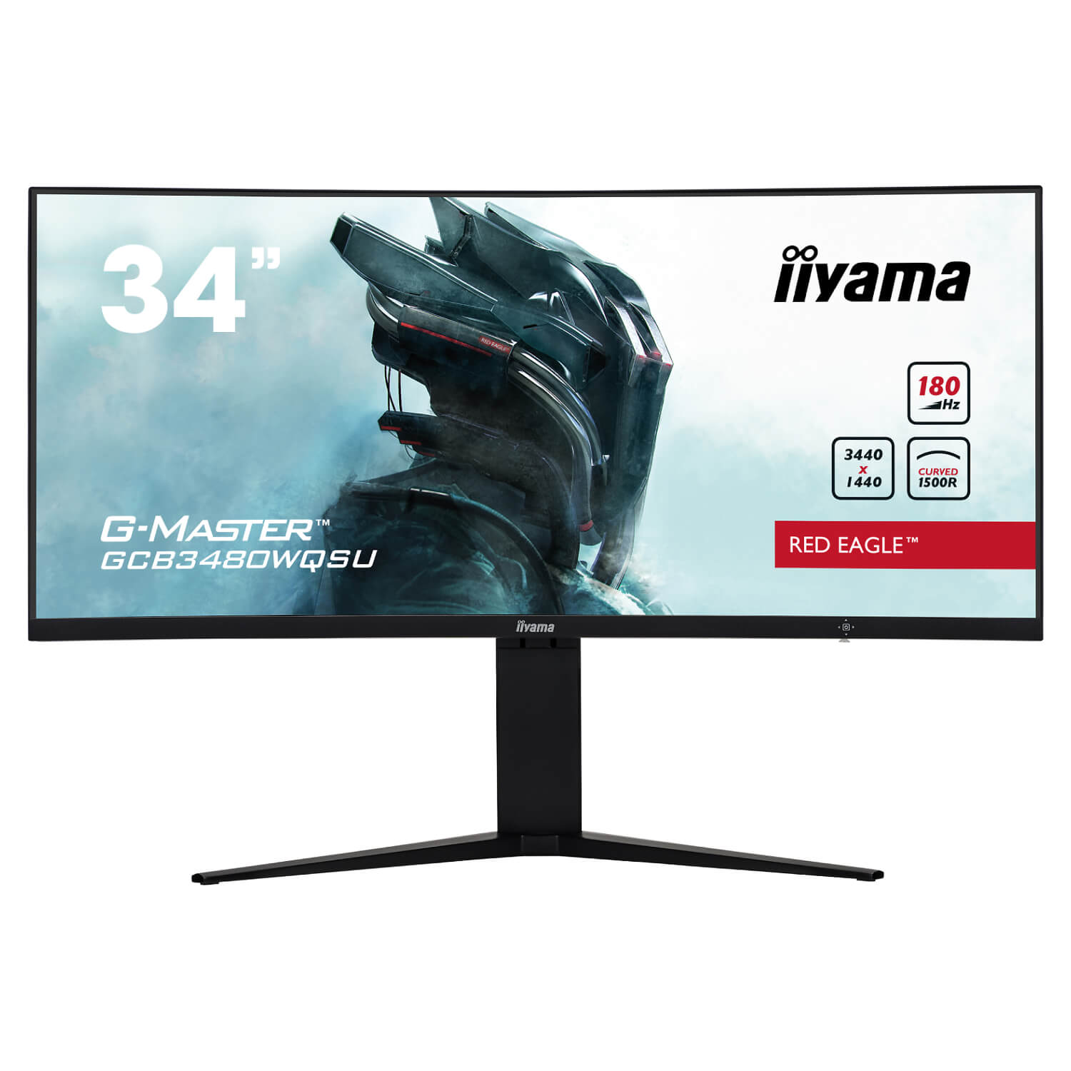 IIYAMA 34’ UWQHD 180HZ 0.4MS VA G-MASTER CURVED MONITOR