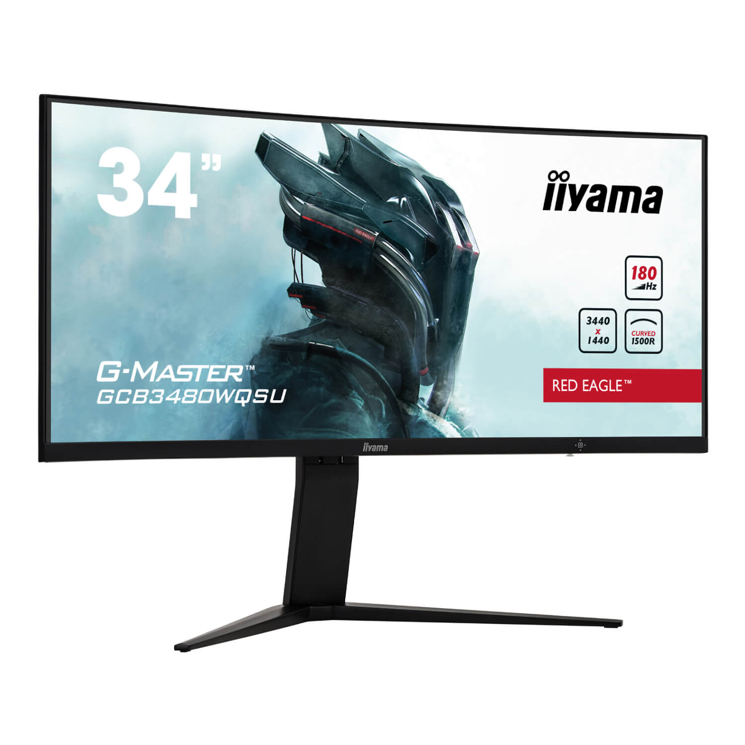 IIYAMA 34’ UWQHD 180HZ 0.4MS VA G-MASTER CURVED MONITOR