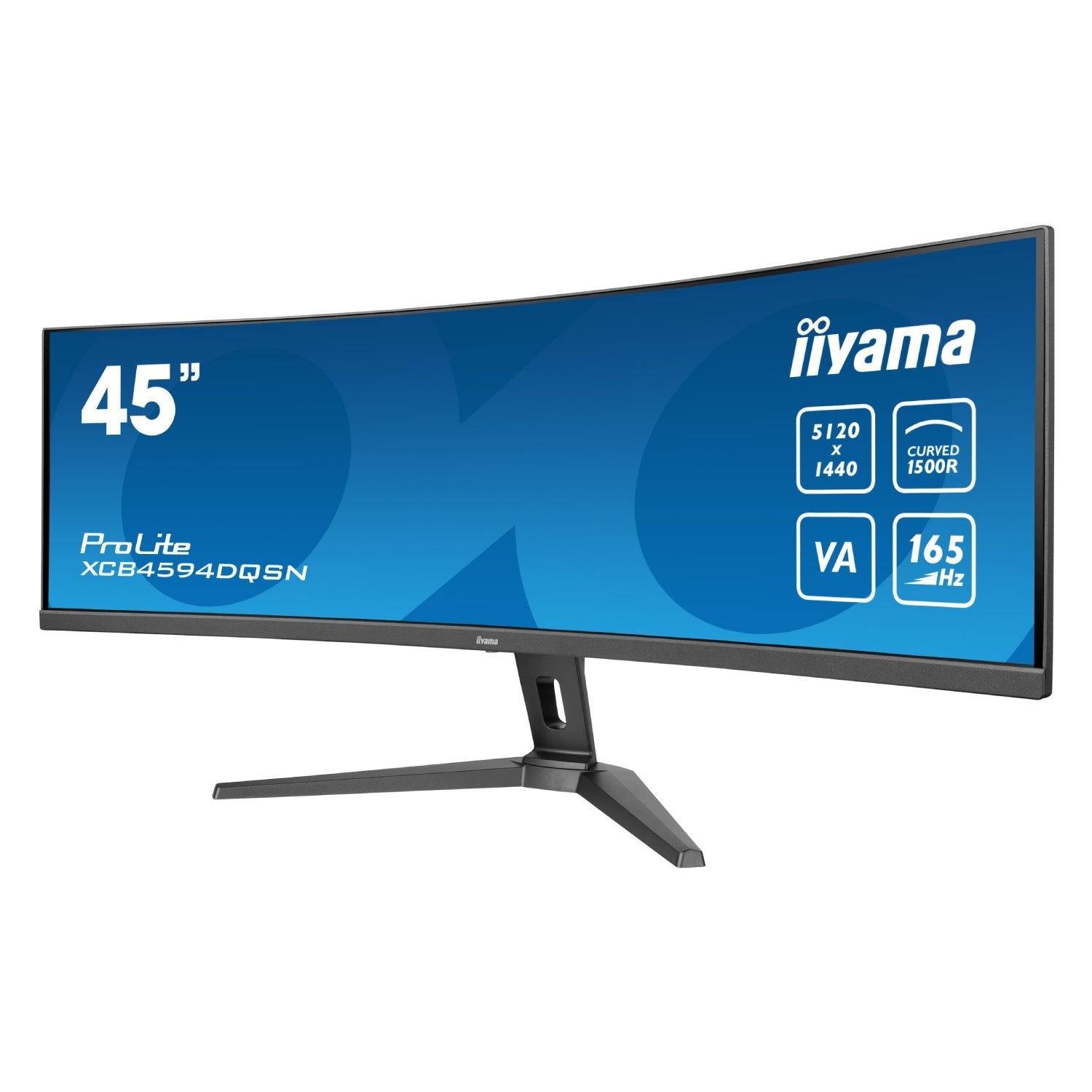 IIYAMA 45’’ ProLite VA Dual QHD VA 165Hz 0.8ms 1500R Curved Gaming Monitor