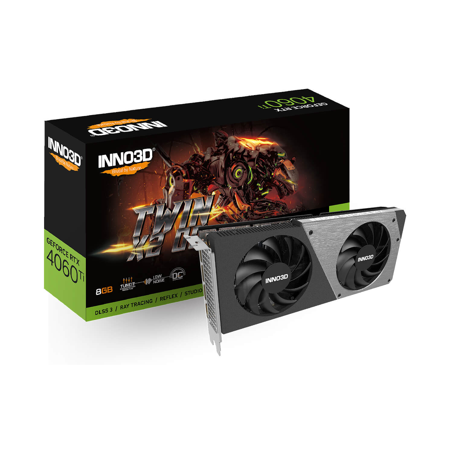 INNO3D GEFORCE RTX 4060TI (DLSS 3) 8GB TWIN X2 OC