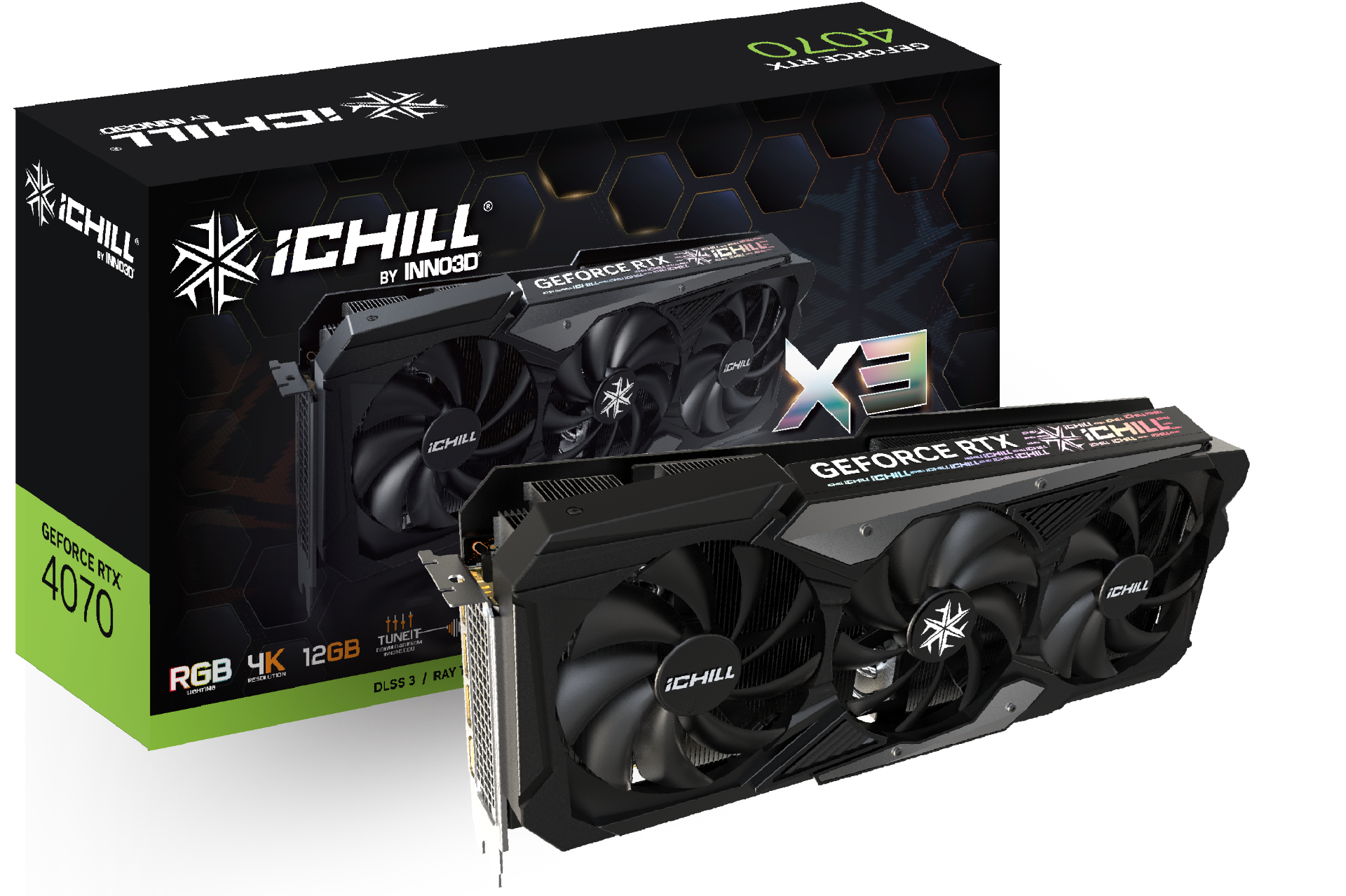 INNO3D GEFORCE RTX 4070 (DLSS 3) ICHILL X3 12GB