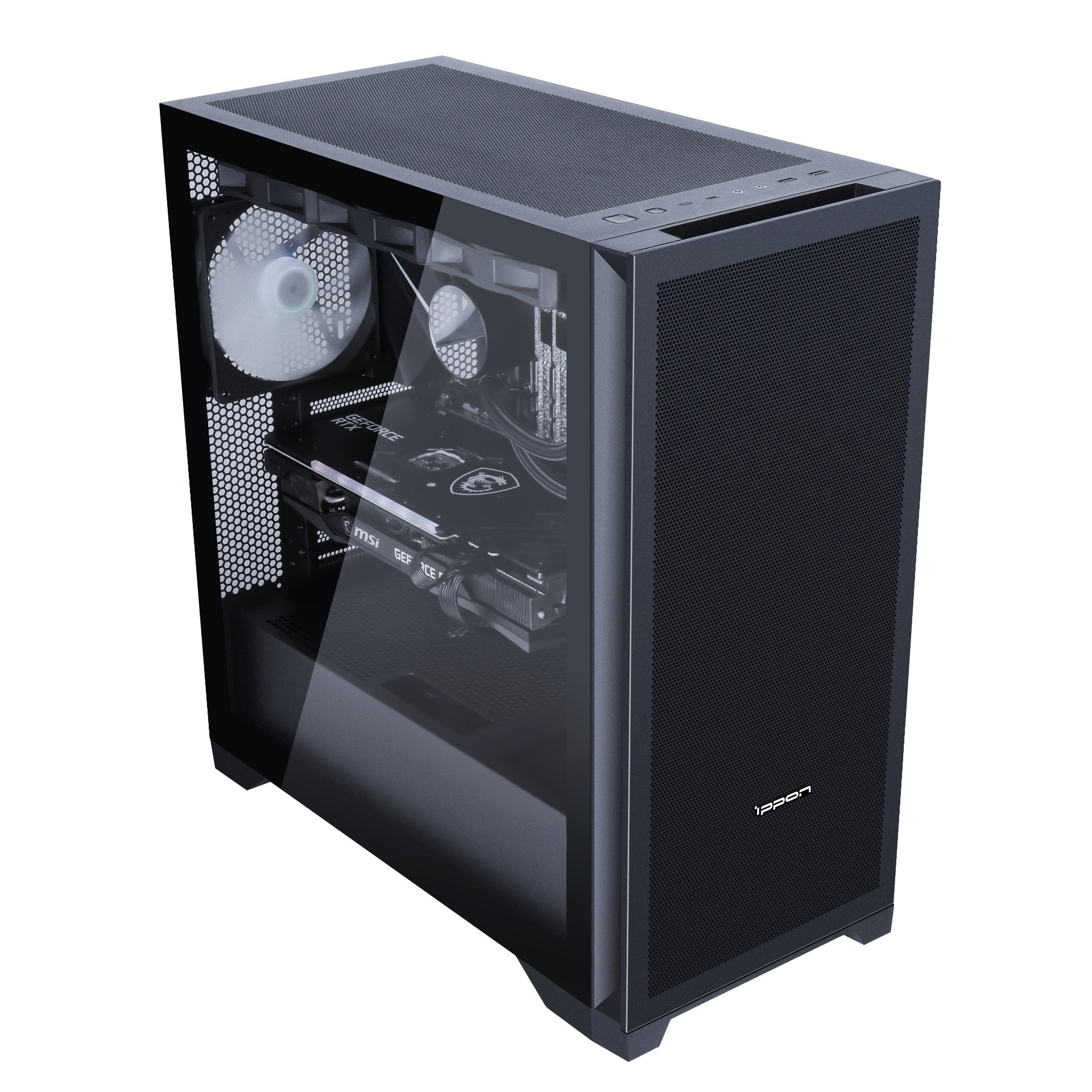 IPPON CHIMERA TG ARGB BLACK CASE - Cryptech