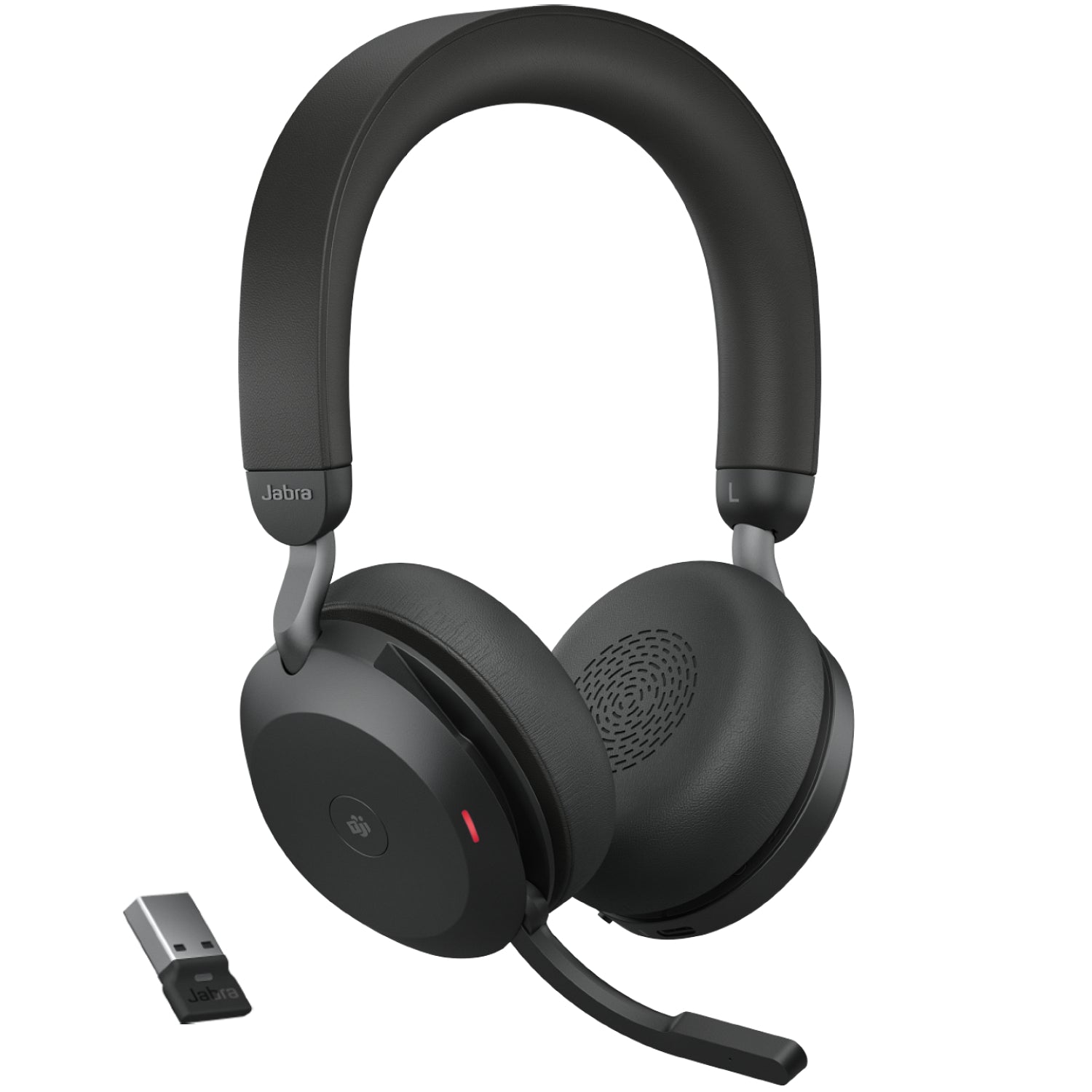 Jabra Evolve2 75 MS USB-A Bluetooth Stereo Headset Black + Stand