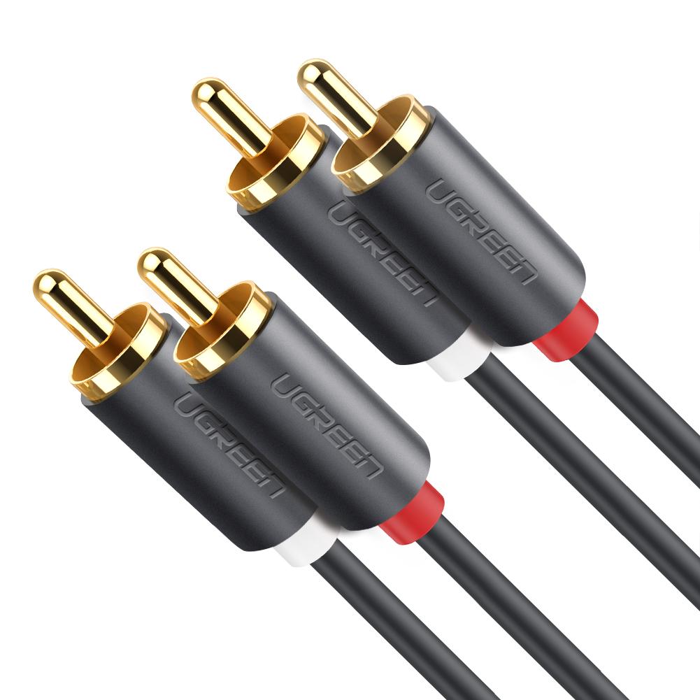 כבל אודיו UGREEN RCA X2 MALE TO MALE - 3M - Cryptech