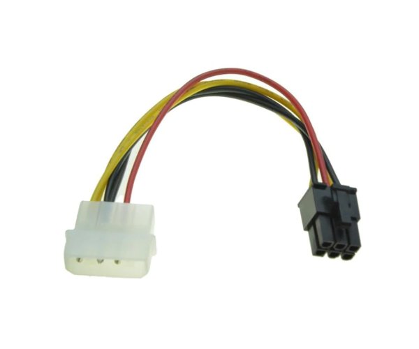 כבל מתח לכרטיס מסך MOLEX to 6pin