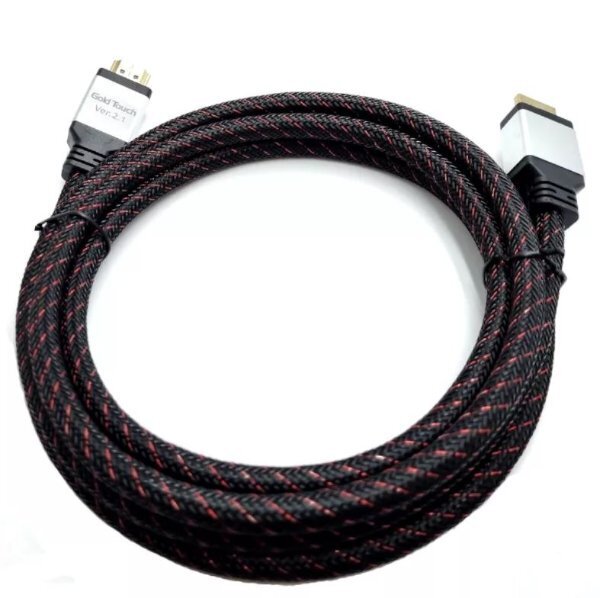 כבל Gold Touch HDMI 3.0M v2.1 8K - Cryptech