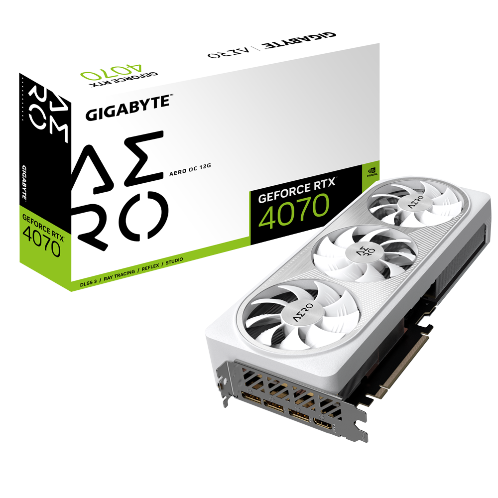 כרטיס מסך Gigabyte 4070 AERO OC V2 12GB 192Bit GDDR6X - Cryptech