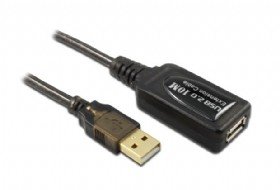 כבל מאריך עם מגבר 10 מטר USB 2.0