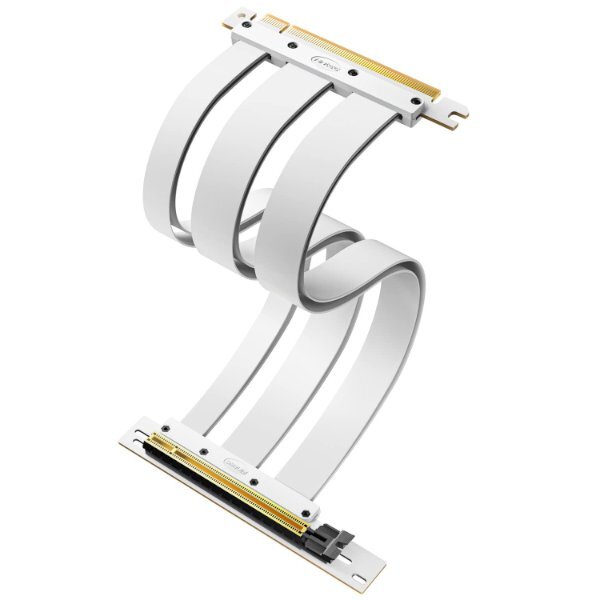 כבל לכרטיס מסך Antec PCIE 4.0 Riser Cable White - Cryptech