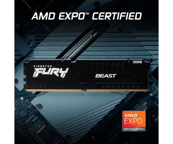 Kingston Fury Beast DDR5 64GB 2x32GB 6000MHZ DDR5 CL30 EXPO RAM