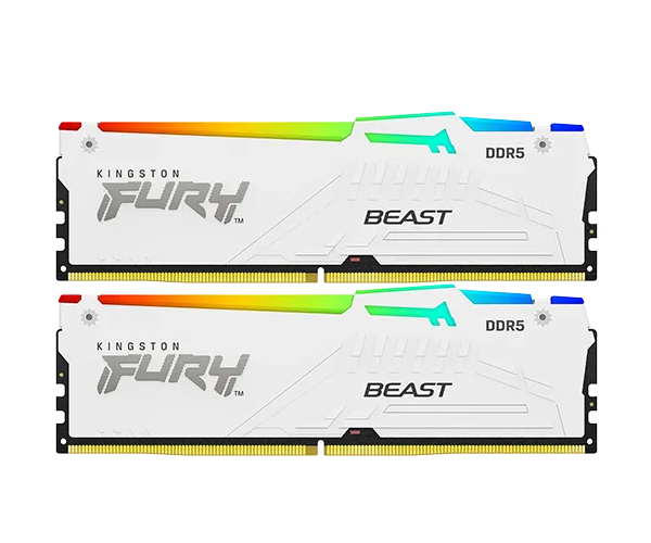 Kingston Fury Beast White RGB Expo 32GB 2X16 6000MHZ DDR5 CL30