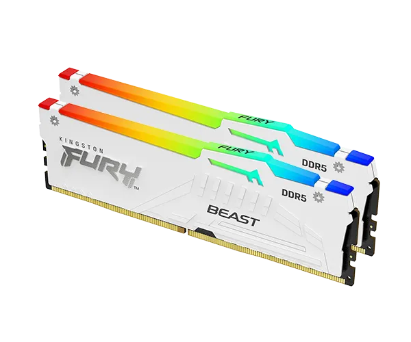 Kingston Fury Beast White RGB Expo 32GB 2X16 6000MHZ DDR5 CL30