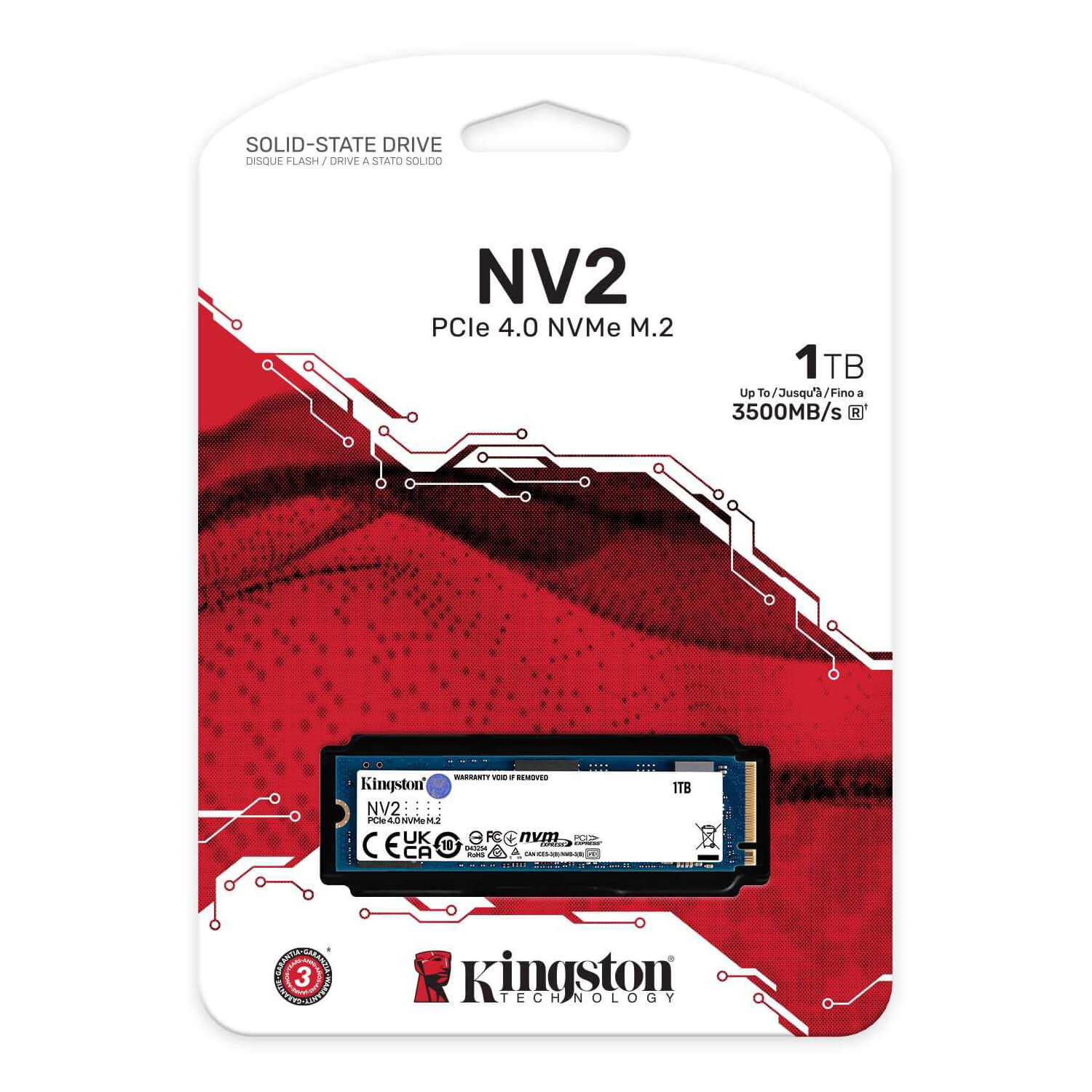 KINGSTON SSD 1.0TB NV2 M.2 NVME BULK