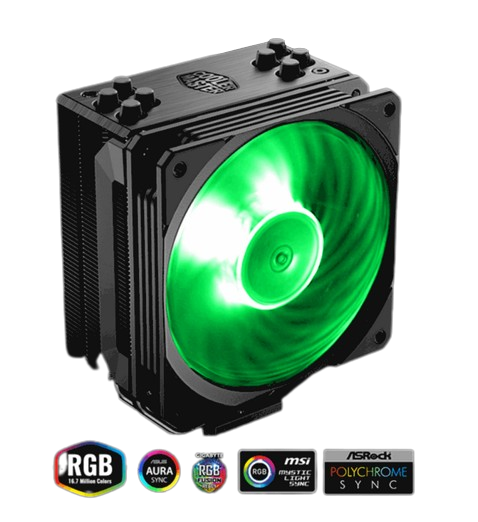 קירור אוויר למעבד Cooler Master HYPER RGB 212 Black Edition - Cryptech