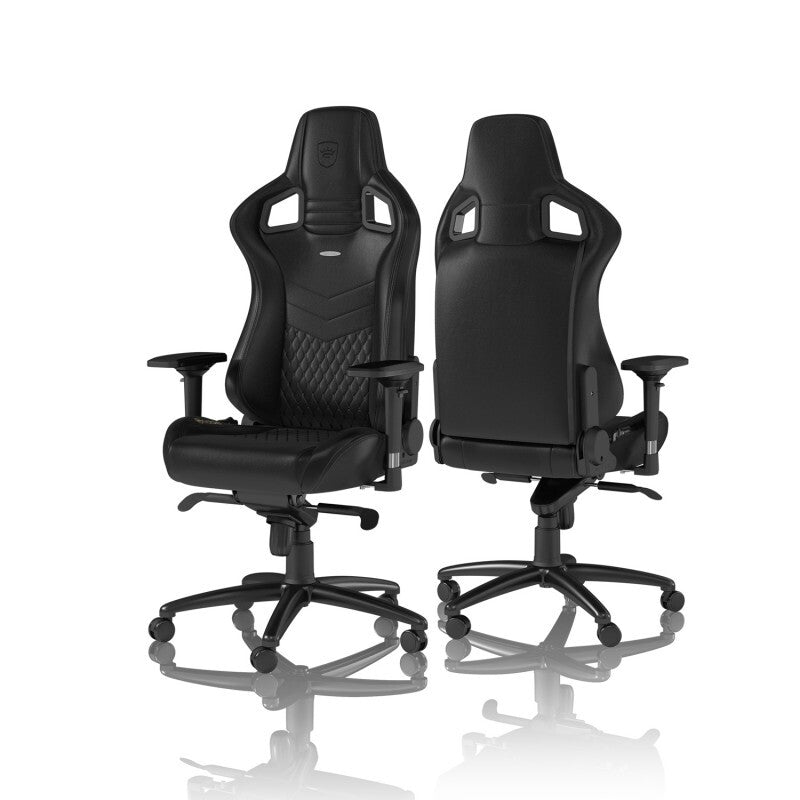 כיסא גיימינג NOBLECHAIRS EPIC REAL LEATHER BLACK עור אמיתי - Cryptech