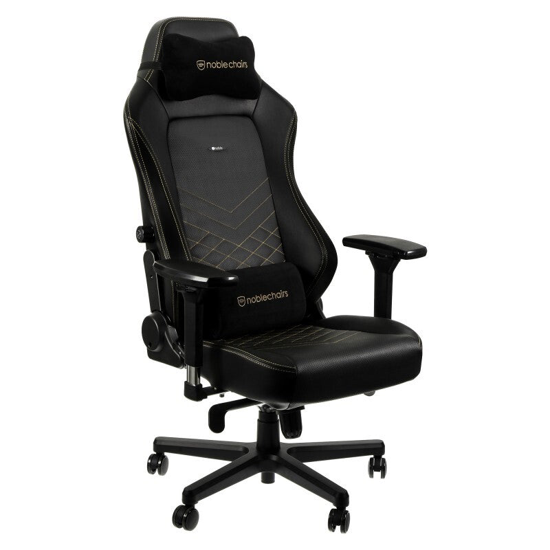 כיסא גיימינג NOBLECHAIRS HERO BLACK/GOLD בצבע שחור/ זהב - Cryptech