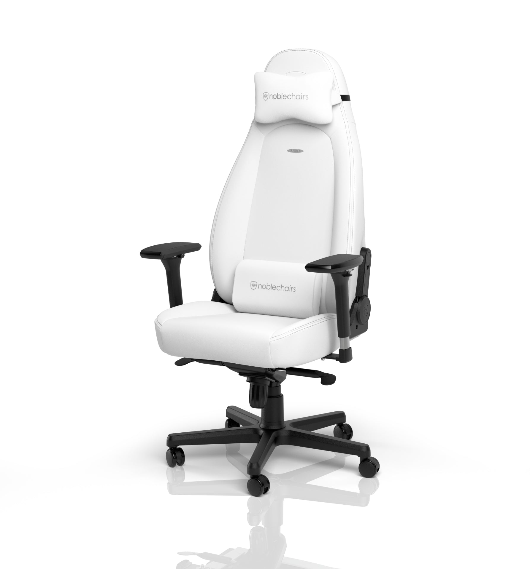 כיסא גיימינג NOBLECHAIRS ICON WHITE EDITION בצבע לבן - Cryptech