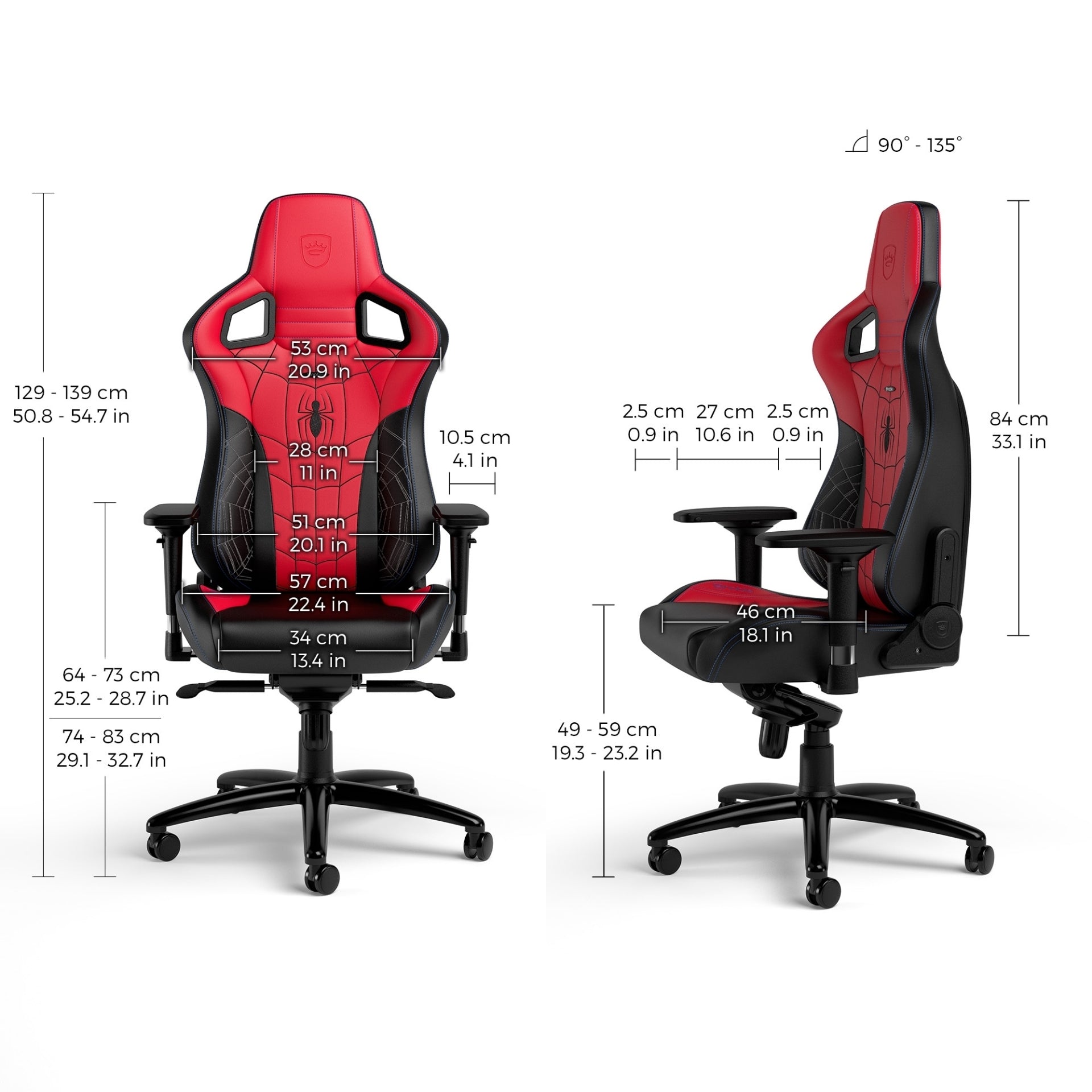 כיסא גיימינג NOBLECHAIRS EPIC SPIDER-MAN EDITION - Cryptech