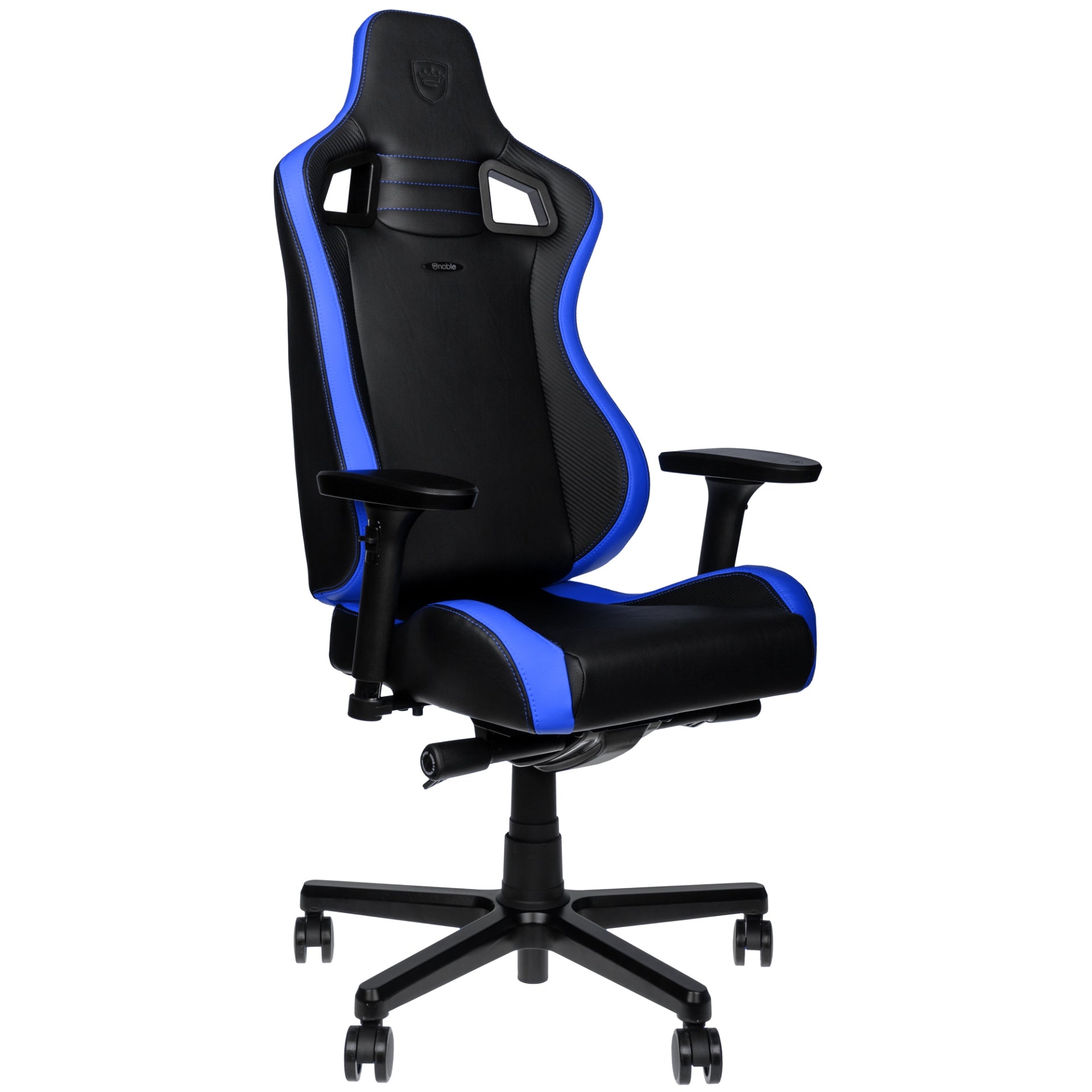 כיסא גיימינג NOBLECHAIRS EPIC COMPACT BLACK/CARBON/BLUE בצבע שחור/קרבון/כחול - Cryptech