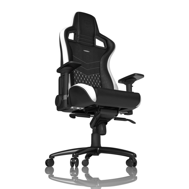 כיסא גיימינג NOBLECHAIRS EPIC REAL LEATHER BLACK/WHITE/RED עור אמיתי - Cryptech