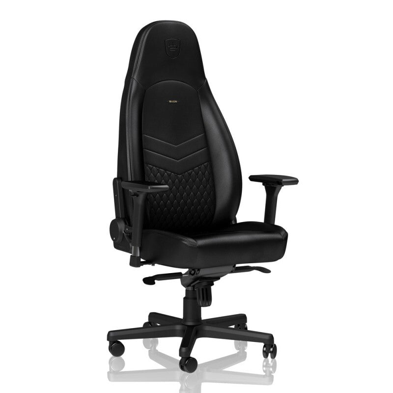 כיסא גיימינג NOBLECHAIRS ICON REAL LEATHER BLACK עור אמיתי - Cryptech