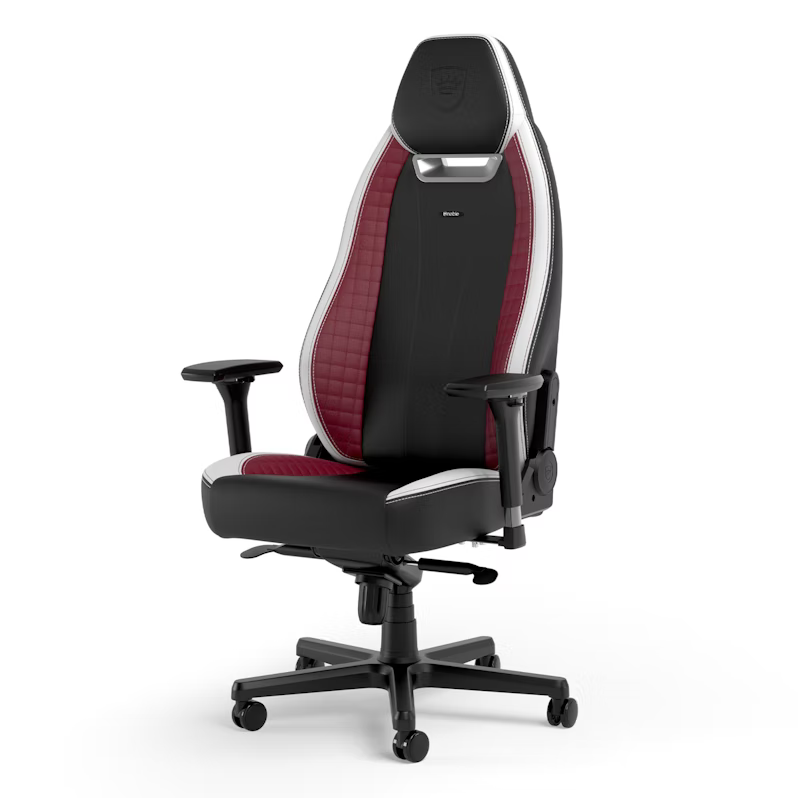 כיסא מנהלים NOBLECHAIRS LEGEND BLACK/WHITE/RED בצבע שחור/לבן/אדום - Cryptech