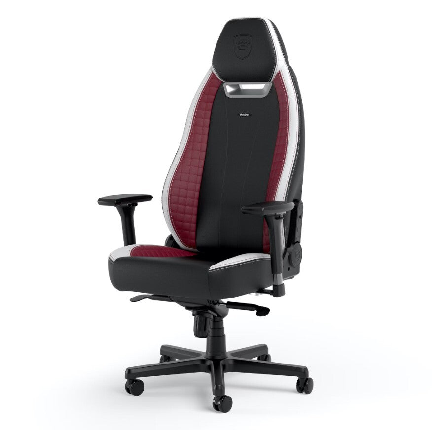 כיסא מנהלים NOBLECHAIRS LEGEND BLACK/WHITE/RED בצבע שחור/לבן/אדום - Cryptech