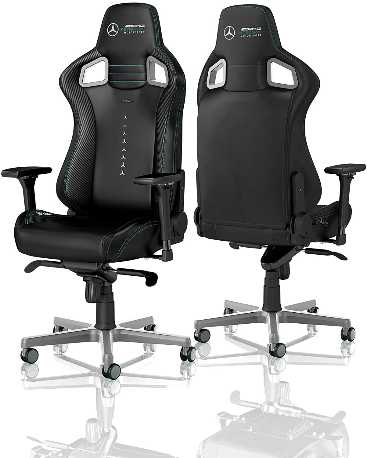 כיסא מנהלים NOBLECHAIRS MERCEDES AMG PETRONAS MOTORSPORT EDITION - Cryptech