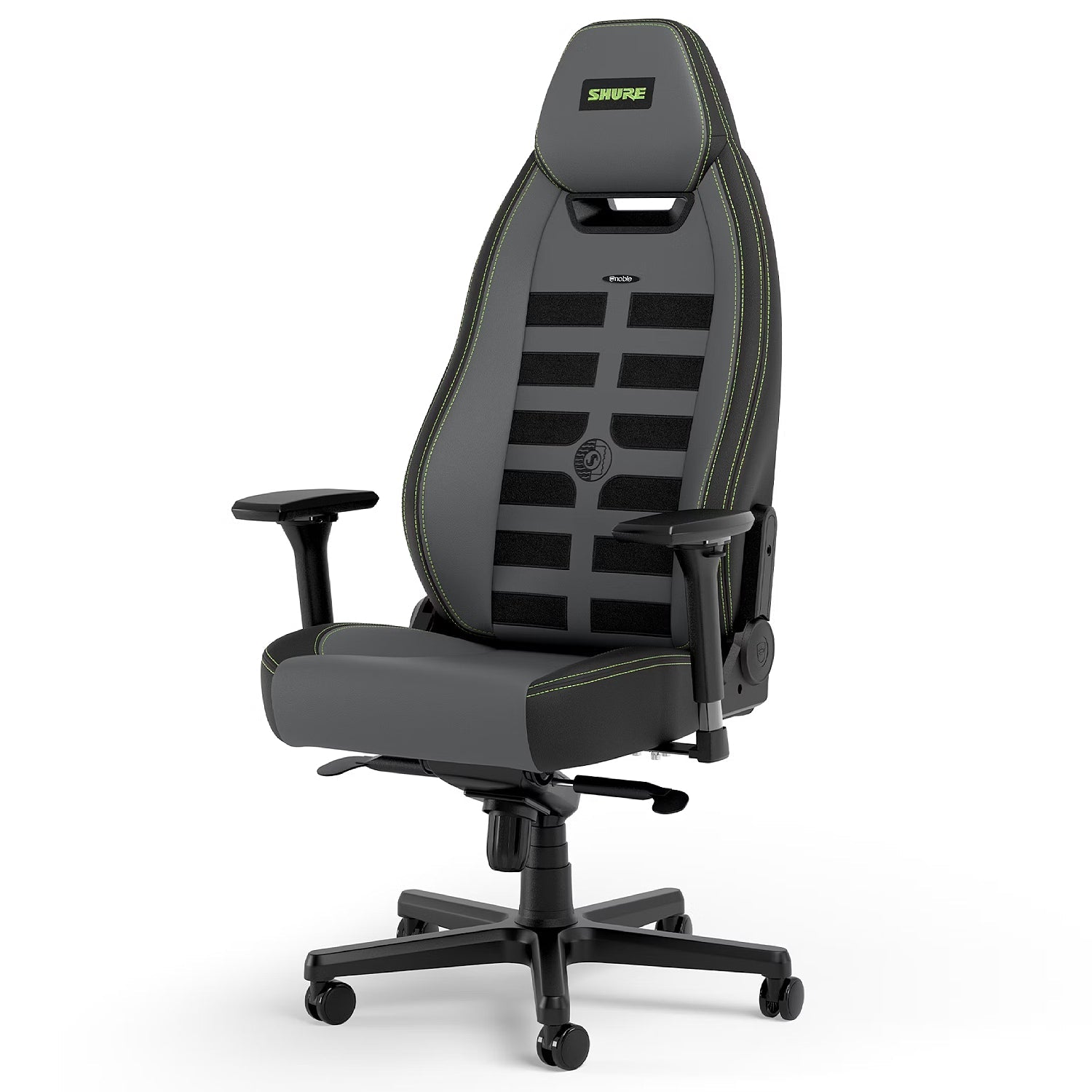 כיסא מנהלים Noblechairs LEGEND Shure Edition בצבע שחור/אפור