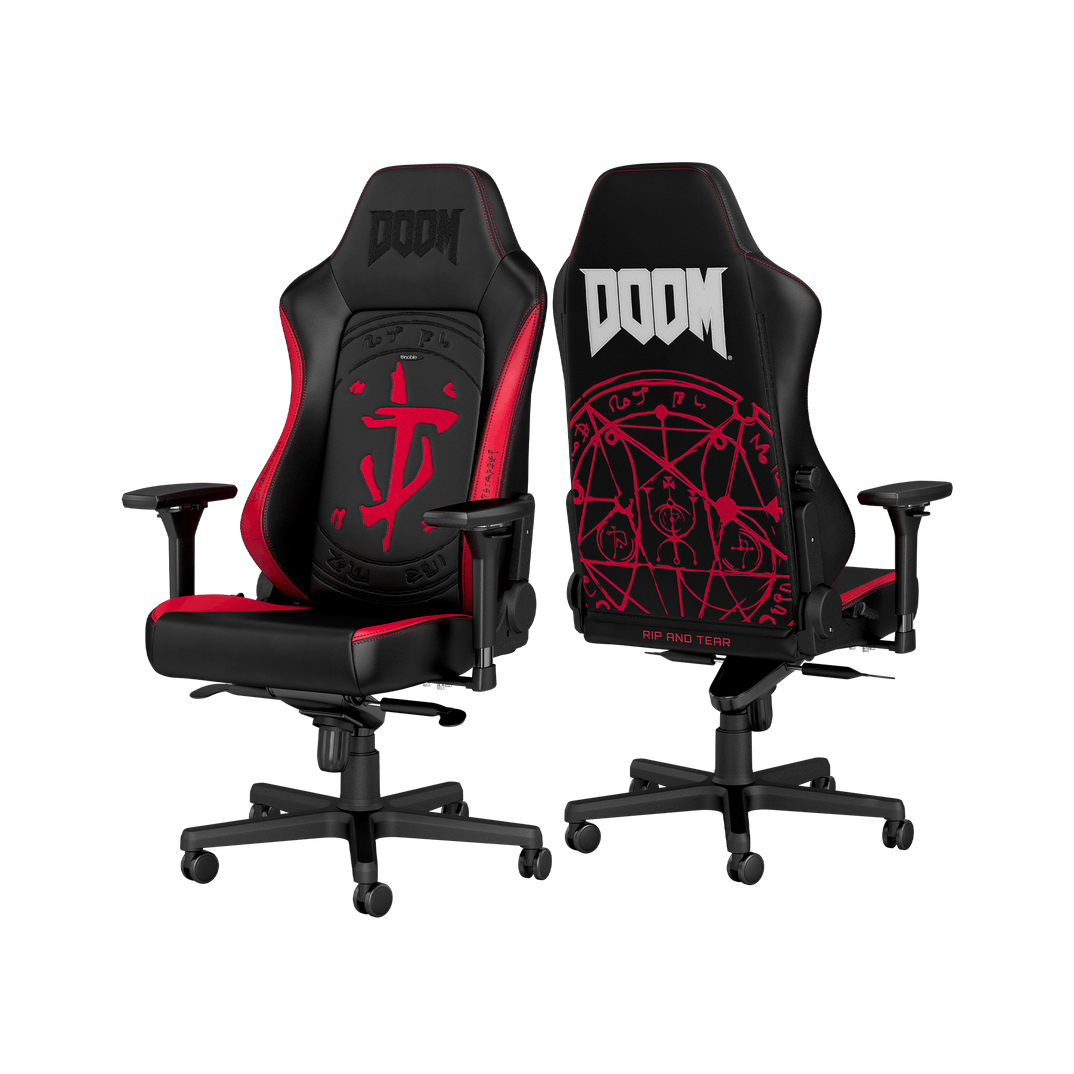 כיסא גיימינג NOBLECHAIRS HERO DOOM EDITION - Cryptech