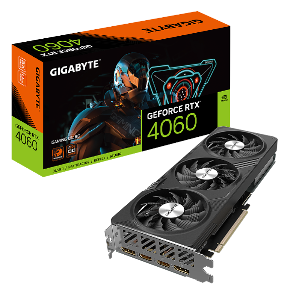 כרטיס מסך Gigabyte RTX 4060 GAMING OC 8GB DP HDMI - Cryptech