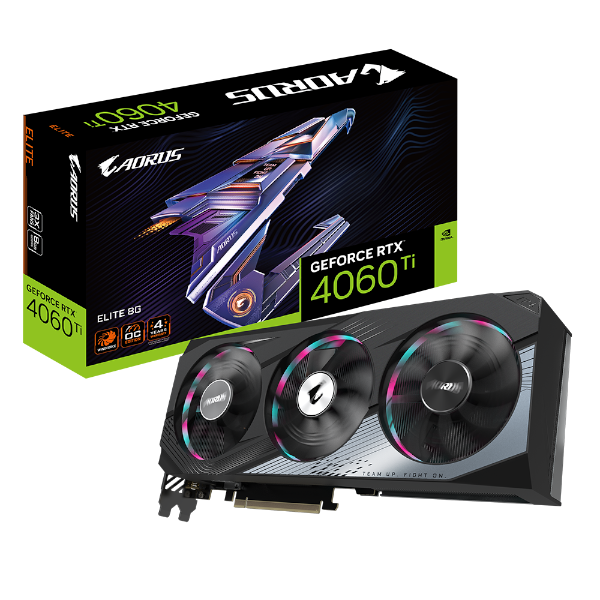 כרטיס מסך Gigabyte RTX 4060 Ti AORUS ELITE 8GB 1XHDMI 3XDP - Cryptech