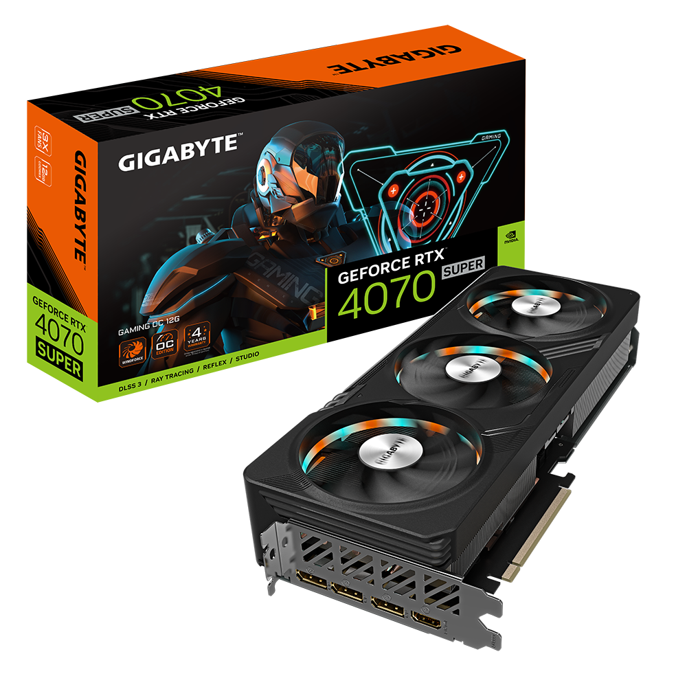 כרטיס מסך Gigabyte GeForce RTX 4070 Super Gaming OC 12GB - Cryptech