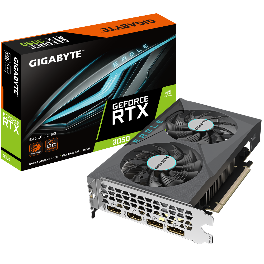 כרטיס מסך GeForce RTX 3050 EAGLE OC 6GB - Cryptech