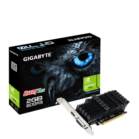 כרטיס מסך Gigabyte GT 710 2GB DDR5 DVI HDMI - Cryptech