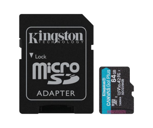 כרטיס זכרון Kingston Canvas Go! PLUS 64GB 170MB/S Micro-SD