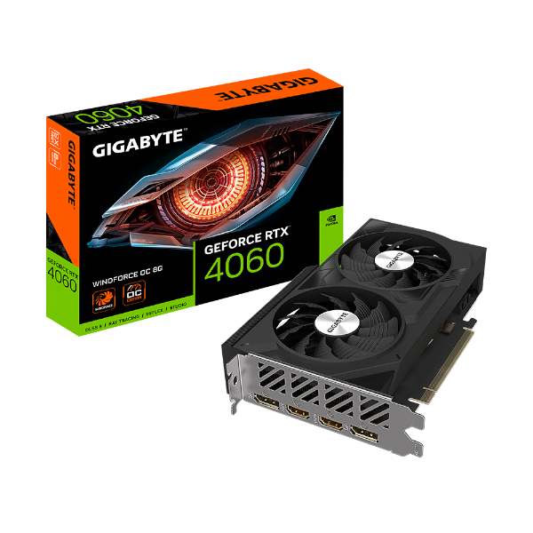 כרטיס מסך Gigabyte RTX 4060 WINDFORCE 2 OC 8GB DP HDMI - Cryptech