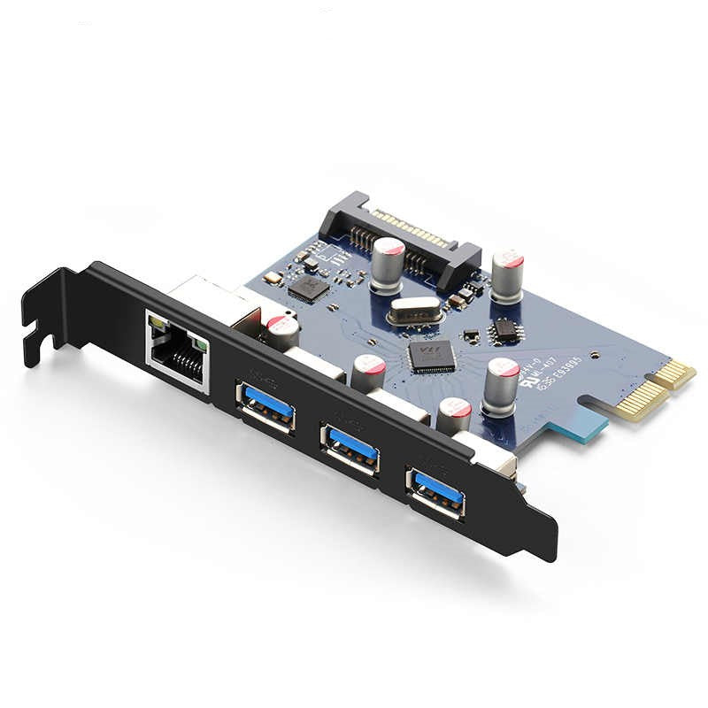 כרטיס הרחבה UGREEN PCI-E TO LAN GIGABIT + USB3.0 X3 - Cryptech