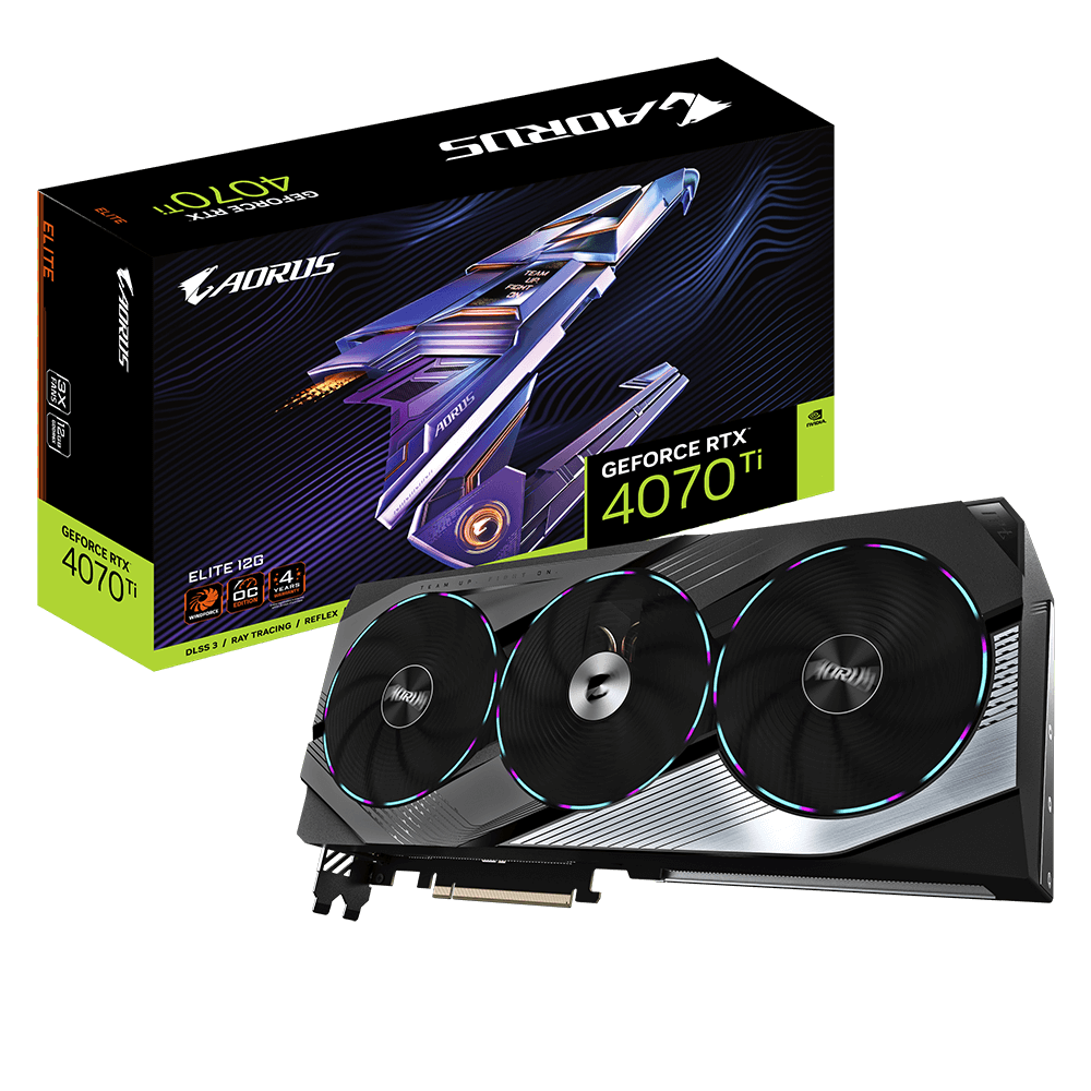 כרטיס מסך AORUS GEFORCE RTX 4070 TI ELITE 12GB PCIE 4.0 - Cryptech