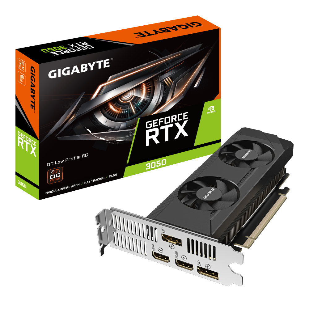 כרטיס מסך Gigabyte GeForce RTX 3050 6GB Low Profile - Cryptech